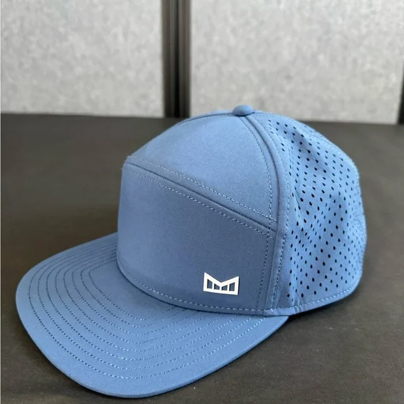 Melin Hydro Trenches Icon Snapback Hat Steel Blue Classic 7 ⅜” - 7 ⅝” - Picture 2 of 10